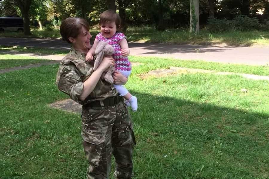 Emma-McLaughlin-uniform-and-daughter